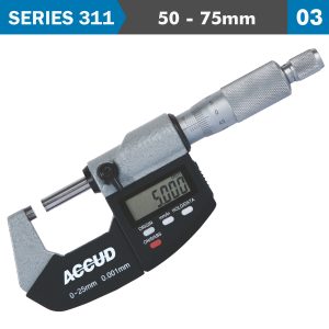 METRIC DIGITAL OUTSIDE MICROMETER 50-75M