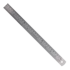 RULER 300MM S/STEEL 0.11MM ACC 0.5MM GRAD.