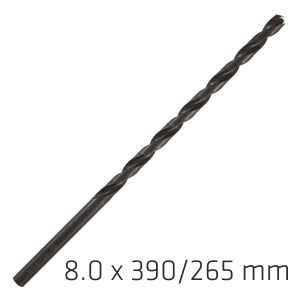 HSS DRILL BIT 8MM 390X265MM EXTRA LONG
