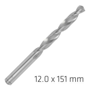 ALPEN PRO HSS 12MM DRILL DIN 338 RN 135 SPLIT POINT PLASTIC WALLET