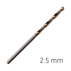 HSS SPRINT MASTER 2.5MM 10-PACK HANG TAG DIN 338 ALPEN DRILL BITS