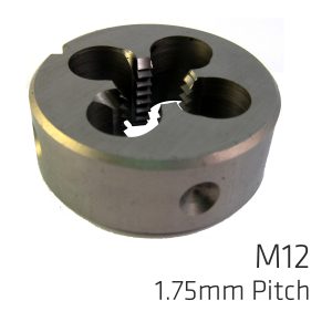 MACHINE DIE COBALT 12MM SPIRAL POINT IN POUCH 1.75MM PITCH