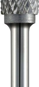 TC ROTARY BURR 12MM CYL NO FRONT CUT FOR HARD METALS