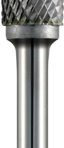 TC ROTARY BURR 6MM CYL CW FRONT CUT FOR HARD METALS