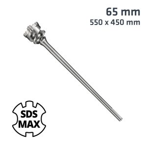SDS MAX MILL CROWN 65MM x 550 x 450 DRILL BIT