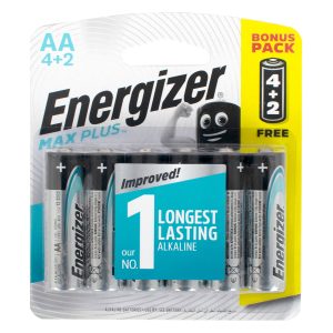 ENERGIZER MAXPLUS AA - 6PACK 4+2 FREE (MOQ 12)