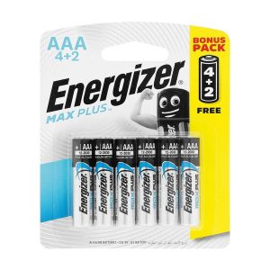 ENERGIZER MAXPLUS AAA - 6PACK 4+2 FREE (MOQ 12)