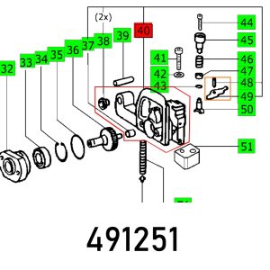 GEAR HOUSING PF 1200 E VOLLST.