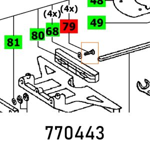 CH. HEAD SCREW DIN 84-M6X16-4.8