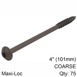 KREG HD PROTEC-KOTE POCKET-HOLE SCREWS - 101MM / 4.00', COARSE-THREAD