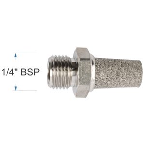 MUFFLER METAL CONICAL 1/4' MALE