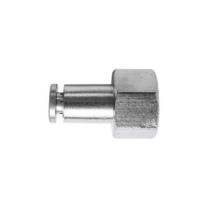 METAL PU FITTING STRAIGHT 4MM 1/8' F