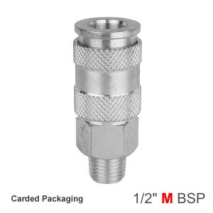 QUICK COUPLER UNIVERSAL 1/2' MALE 1PC PACK