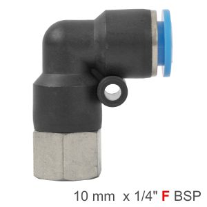 PU HOSE FITTING ELBOW 10MM-1/4 F