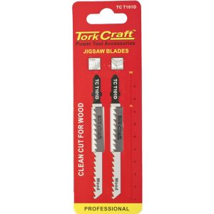 T-SHANK JIGSAW BLADE FOR WOOD 4MM 6TPI 100MM 2PC