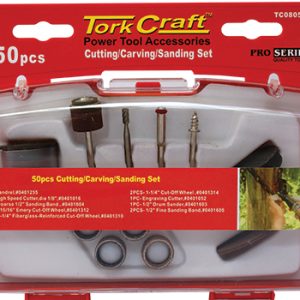 CUTTING CARVING SANDING SET 50 PCE MINI