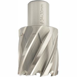 ANNULAR HOLE CUTTER HSS 34 X 30MM WELD SHANK 19.05MM