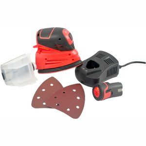 CORDLESS 12V MINI SANDER INCL. 1 X 1.3AH LI-ION BAT. & CHARGER