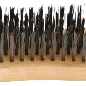 WIRE HAND BLOCK BRUSH WOOD HANDLE RECTANGULAR