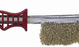 WIRE HAND BRUSH RUST RESISTANT BRASS COATED STEEL WIRE