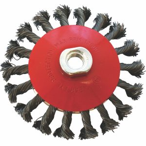 WIRE CUP BRUSH TWISTED BEVEL PLAIN 115MMXM14 BULK
