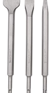 SDS PLUS CHISEL SET 3PCE POINTED 14MM FLAT 20MM FLAT 40MM TORK CRAFT